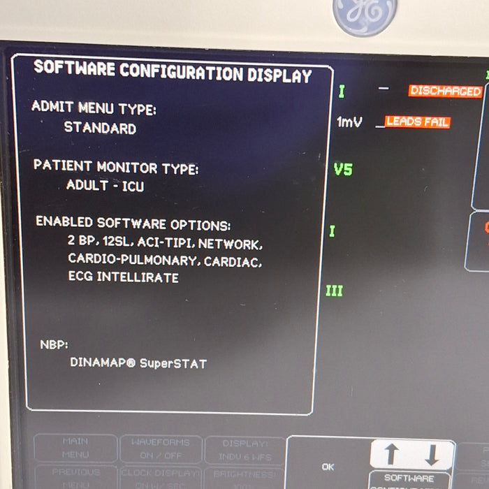 GE Healthcare GE Healthcare Dash 3000 - Masimo SpO2 Patient Monitor Patient Monitors reLink Medical