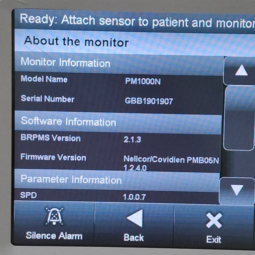 Covidien Covidien PM1000N Nellcor Bedside SPO2 Monitor Patient Monitors reLink Medical
