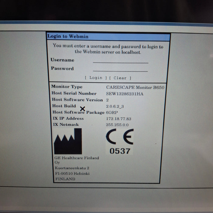 GE Healthcare GE Healthcare Carescape B650 Anesthesia Care Patient Monitor Patient Monitors reLink Medical