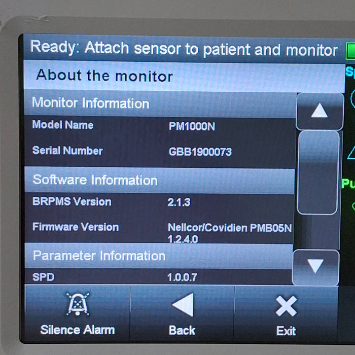 Covidien Covidien PM1000N Nellcor Bedside SPO2 Monitor Patient Monitors reLink Medical