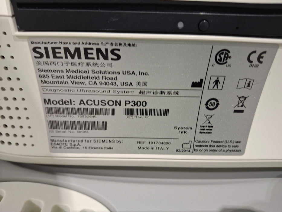 Siemens Acuson P300 Ultrasound