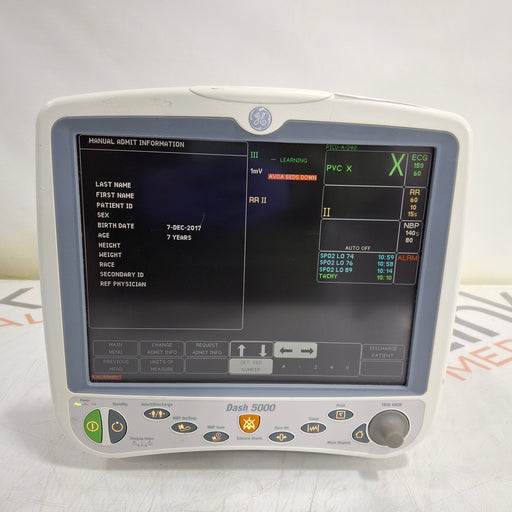 GE Healthcare GE Healthcare Dash 5000 - GE/Nellcor SpO2 Patient Monitor Patient Monitors reLink Medical