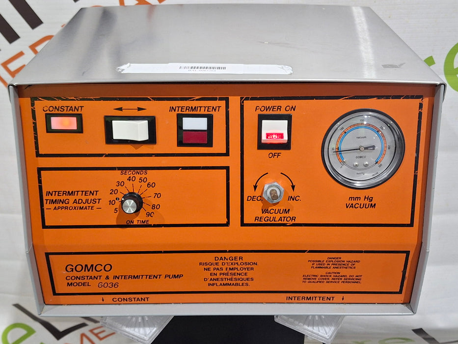 Gomco Gomco 6036 Constant & Intermittent Pump Surgical Equipment reLink Medical