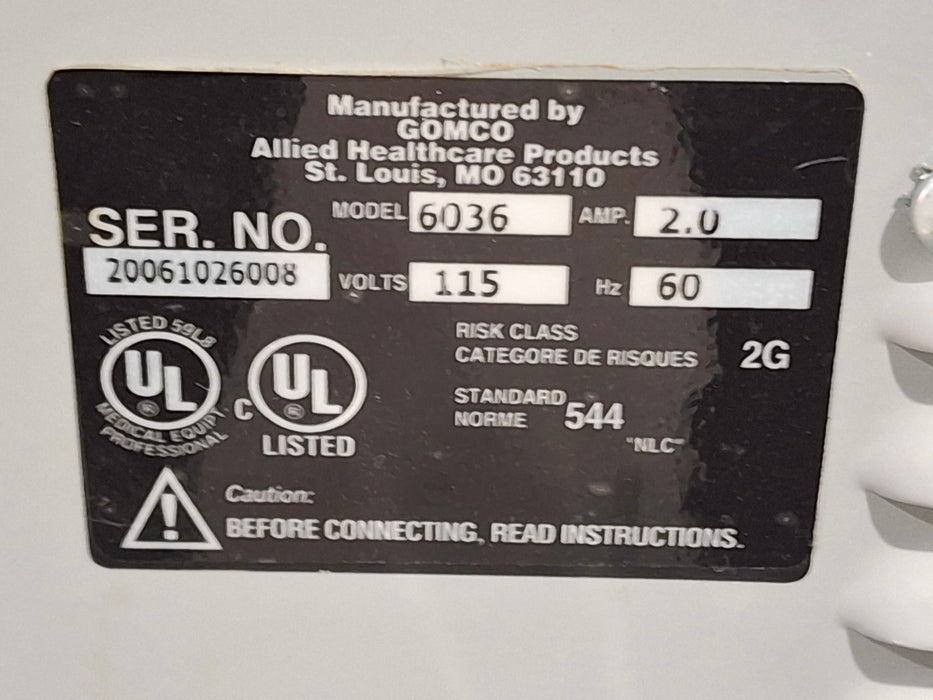 Gomco Gomco 6036 Constant & Intermittent Pump Surgical Equipment reLink Medical