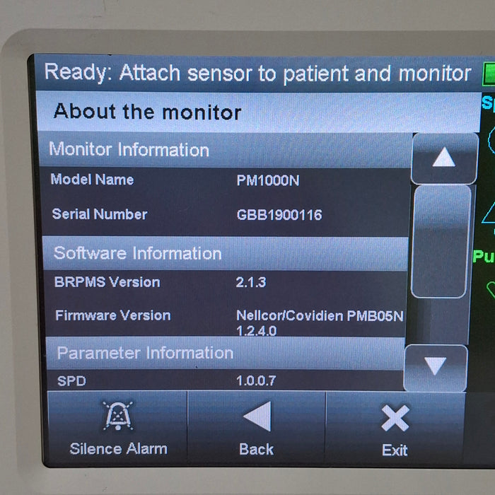 Covidien Covidien PM1000N Nellcor Bedside SPO2 Monitor Patient Monitors reLink Medical