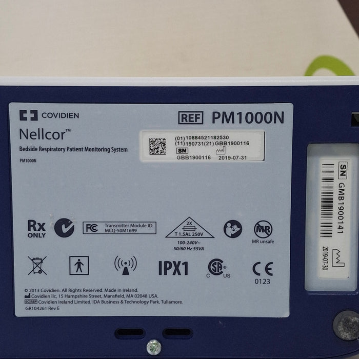 Covidien Covidien PM1000N Nellcor Bedside SPO2 Monitor Patient Monitors reLink Medical