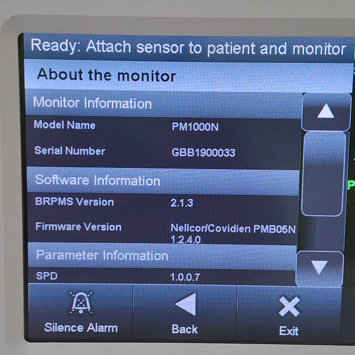 Covidien Covidien PM1000N Nellcor Bedside SPO2 Monitor Patient Monitors reLink Medical