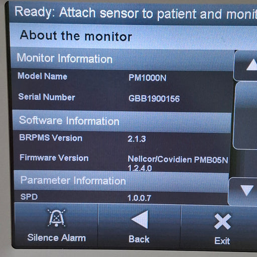 Covidien Covidien PM1000N Nellcor Bedside SPO2 Monitor Patient Monitors reLink Medical