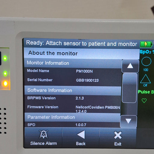 Covidien Covidien PM1000N Nellcor Bedside SPO2 Monitor Patient Monitors reLink Medical
