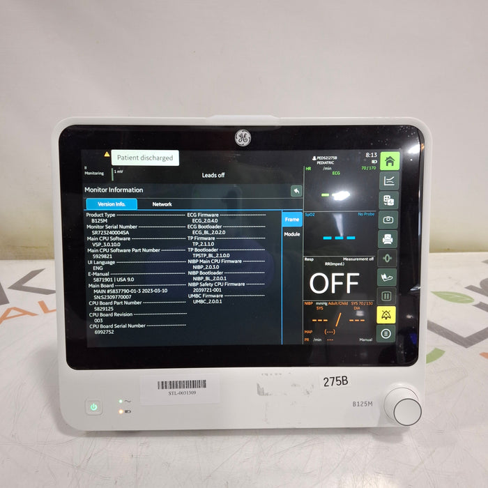 GE Healthcare GE Healthcare B125M Patient Monitor Patient Monitors reLink Medical