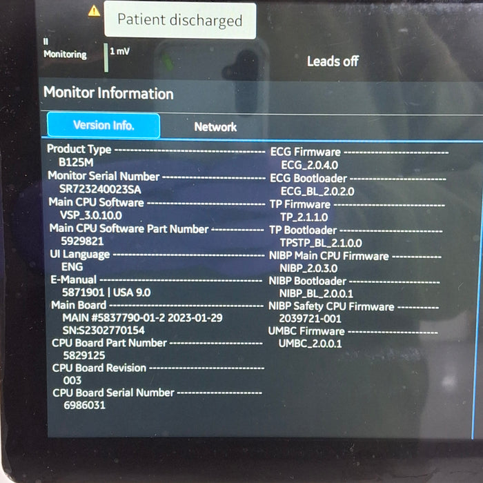 GE Healthcare GE Healthcare B125M Patient Monitor Patient Monitors reLink Medical