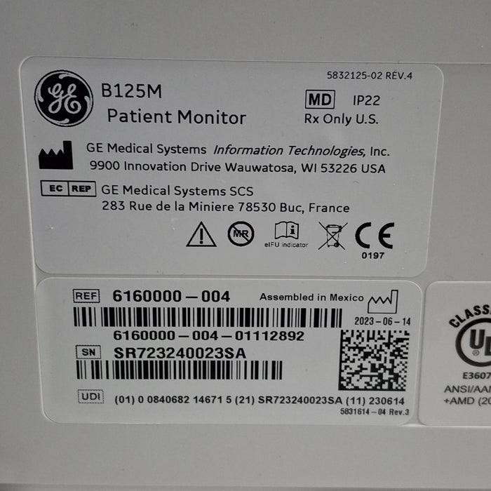 GE Healthcare GE Healthcare B125M Patient Monitor Patient Monitors reLink Medical