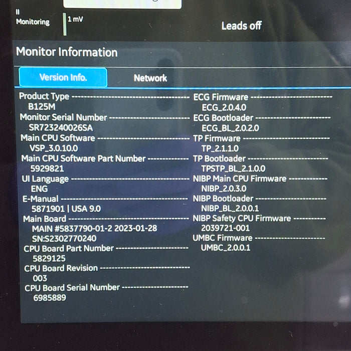 GE Healthcare GE Healthcare B125M Patient Monitor Patient Monitors reLink Medical