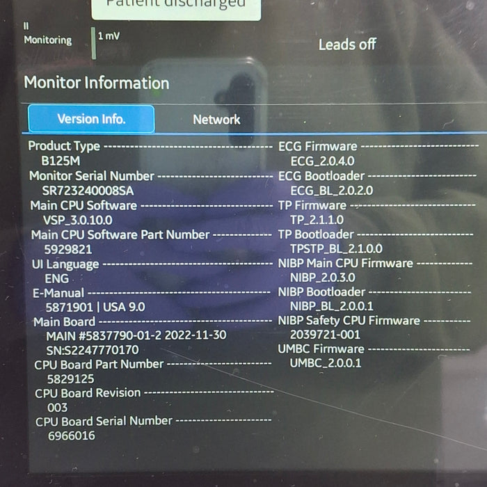 GE Healthcare GE Healthcare B125M Patient Monitor Patient Monitors reLink Medical