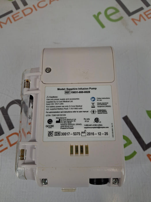 QCore Medical QCore Medical Sapphire Multi-Therapy Infusion Pump Infusion Pump reLink Medical