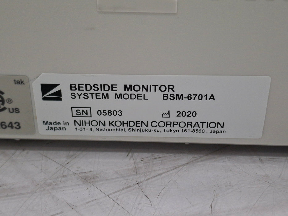 Nihon Kohden Nihon Kohden BSM-6701A Patient Monitor Patient Monitors reLink Medical