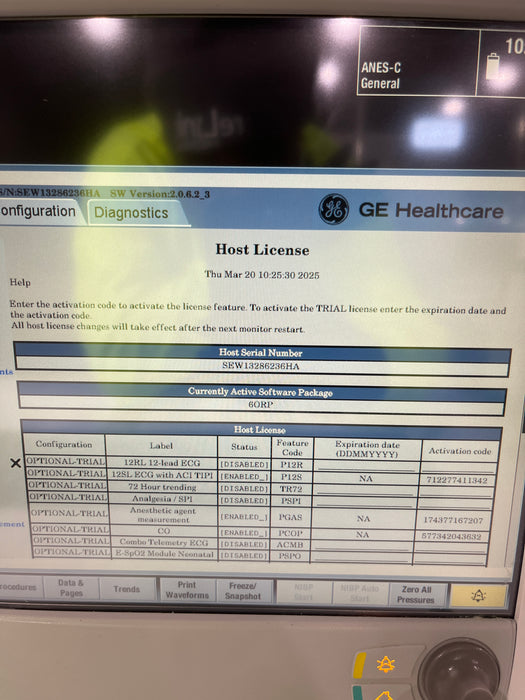 GE Healthcare GE Healthcare Carescape B650 Anesthesia Care Patient Monitor Patient Monitors reLink Medical