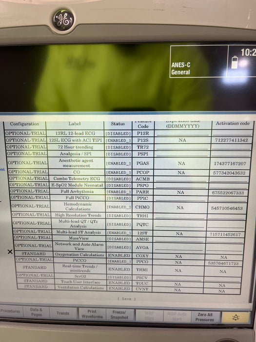 GE Healthcare GE Healthcare Carescape B650 Anesthesia Care Patient Monitor Patient Monitors reLink Medical