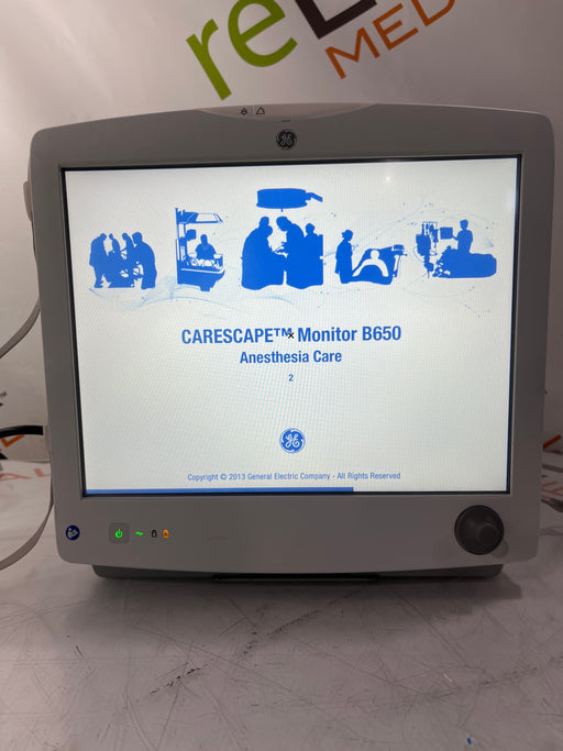 GE Healthcare GE Healthcare Carescape B650 Anesthesia Care Patient Monitor Patient Monitors reLink Medical