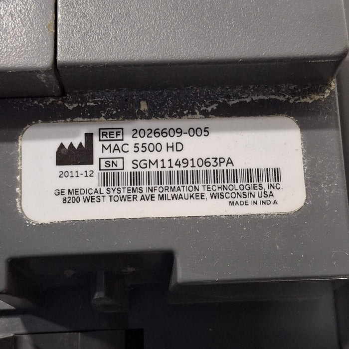 GE Healthcare GE Healthcare MAC 5500 HD ECG without CAM Module Cardiology reLink Medical