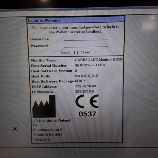 GE Healthcare GE Healthcare Carescape B650 Anesthesia Care Patient Monitor Patient Monitors reLink Medical