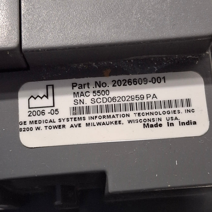 GE Healthcare GE Healthcare MAC 5500 ECG without CAM Module Cardiology reLink Medical