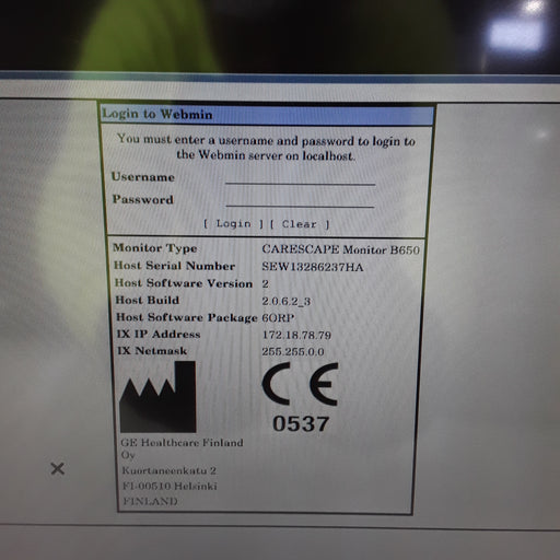 GE Healthcare GE Healthcare Carescape B650 Anesthesia Care Patient Monitor Patient Monitors reLink Medical