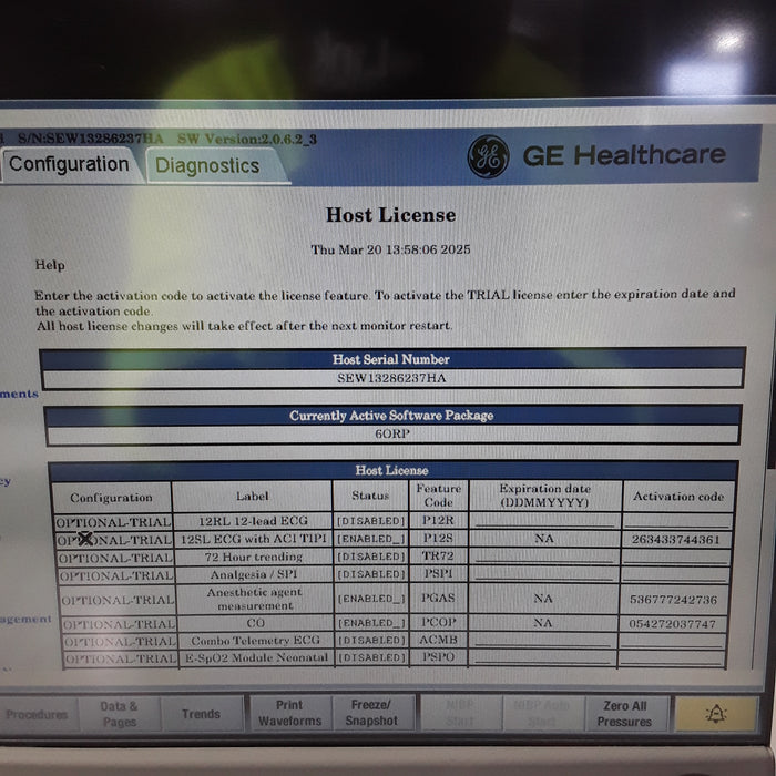 GE Healthcare GE Healthcare Carescape B650 Anesthesia Care Patient Monitor Patient Monitors reLink Medical