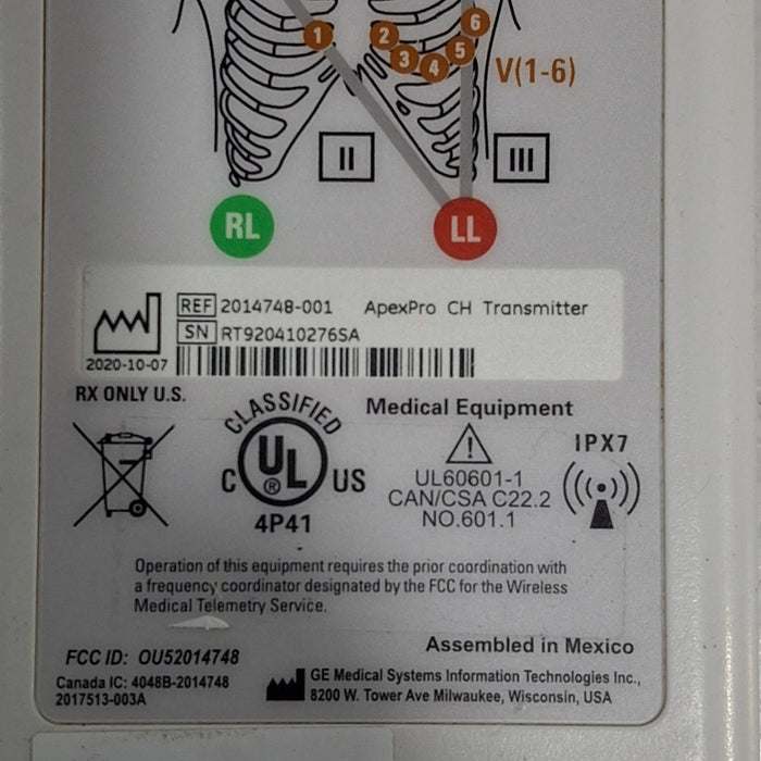 GE Healthcare GE Healthcare ApexPro CH Telemetry Transmitter Patient Monitors reLink Medical