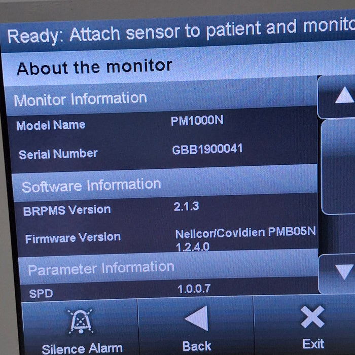 Covidien Covidien PM1000N Nellcor Bedside SPO2 Monitor Patient Monitors reLink Medical