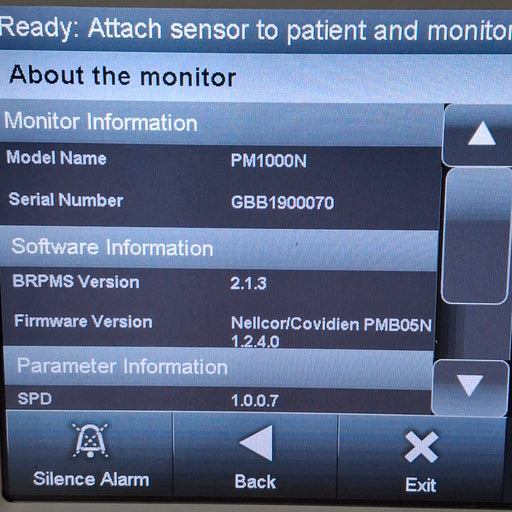 Covidien Covidien PM1000N Nellcor Bedside SPO2 Monitor Patient Monitors reLink Medical