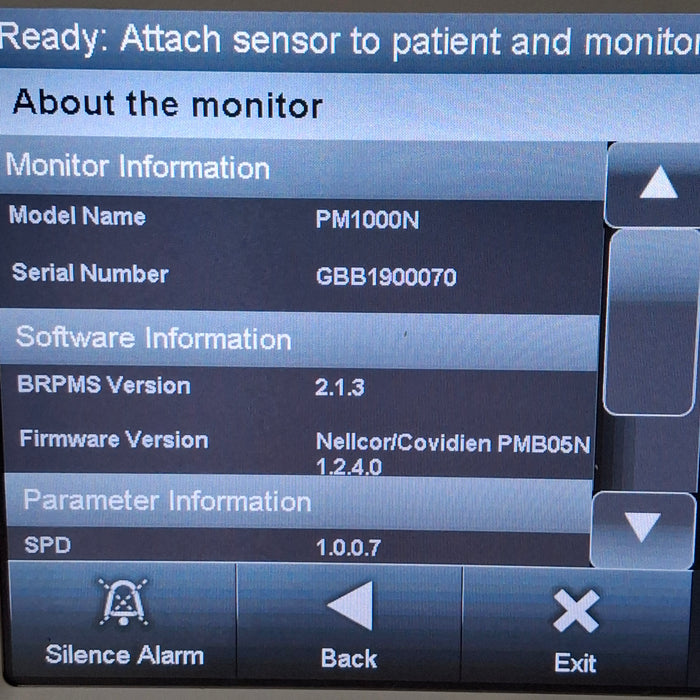 Covidien Covidien PM1000N Nellcor Bedside SPO2 Monitor Patient Monitors reLink Medical