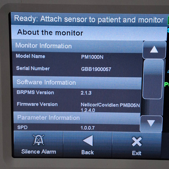 Covidien Covidien PM1000N Nellcor Bedside SPO2 Monitor Patient Monitors reLink Medical