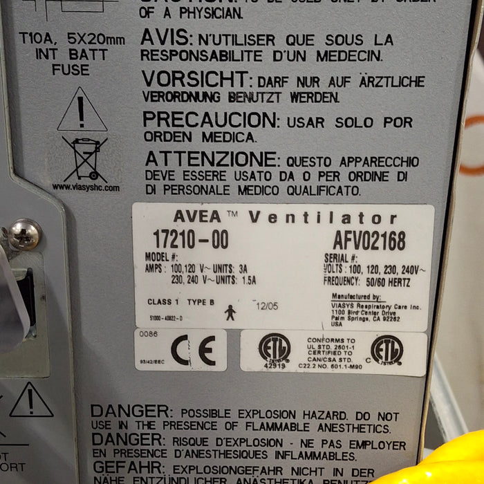CareFusion Avea Ventilator