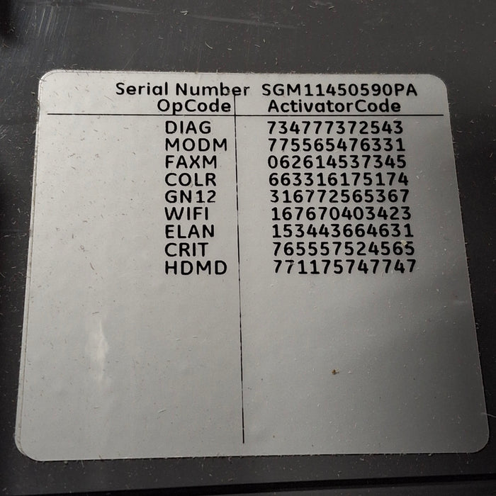 GE Healthcare GE Healthcare MAC 5500 HD ECG without CAM Module Cardiology reLink Medical