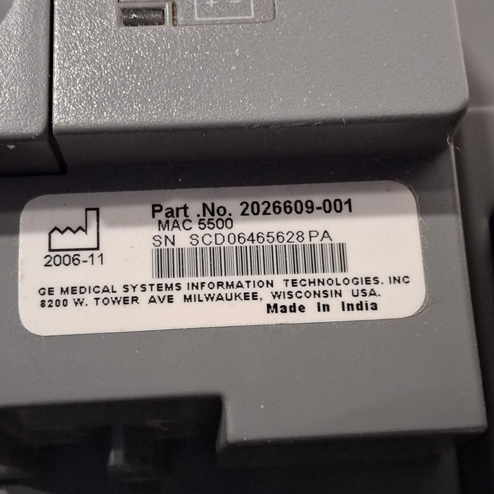 GE Healthcare GE Healthcare MAC 5500 HD ECG without CAM Module Cardiology reLink Medical