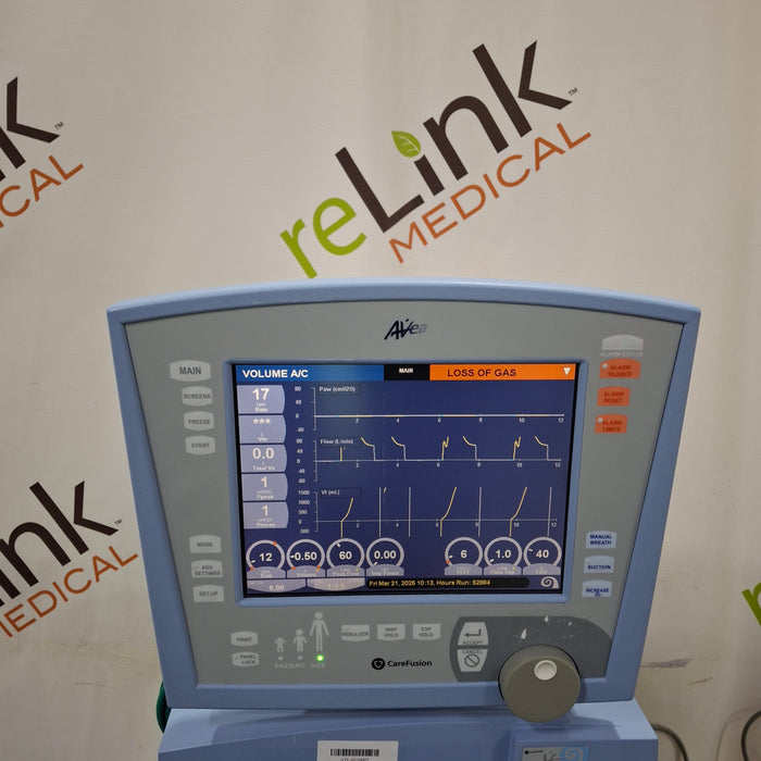 CareFusion CareFusion Avea Ventilator Respiratory reLink Medical