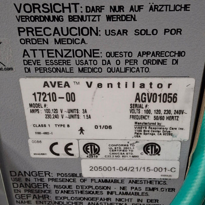 CareFusion Avea Ventilator