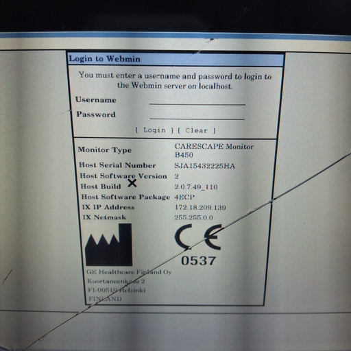 GE Healthcare GE Healthcare Carescape B450 Emergency Care Patient Monitor Patient Monitors reLink Medical