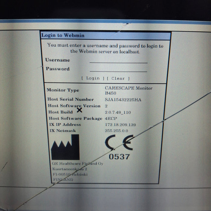 GE Healthcare GE Healthcare Carescape B450 Emergency Care Patient Monitor Patient Monitors reLink Medical