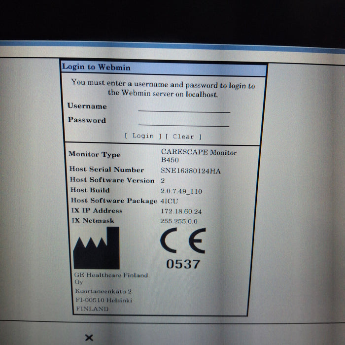GE Healthcare GE Healthcare Carescape B450 Critical Care Patient Monitor Patient Monitors reLink Medical
