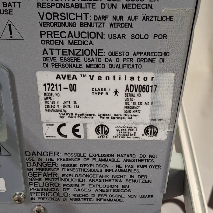 CareFusion Avea Ventilator