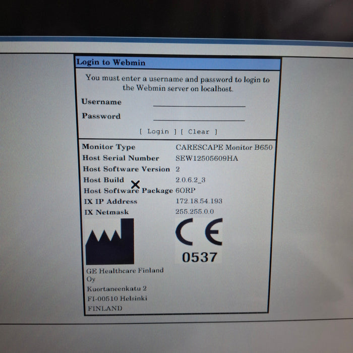 GE Healthcare GE Healthcare Carescape B650 Anesthesia Care Patient Monitor Patient Monitors reLink Medical