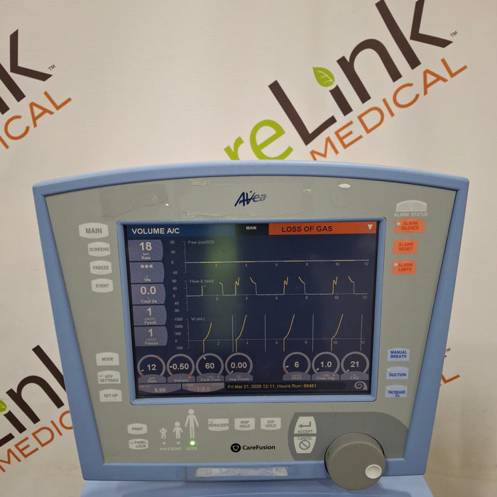 CareFusion CareFusion Avea Ventilator Respiratory reLink Medical