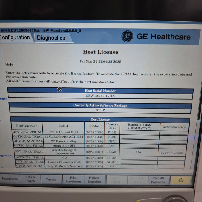 GE Healthcare GE Healthcare Carescape B650 Anesthesia Care Patient Monitor Patient Monitors reLink Medical