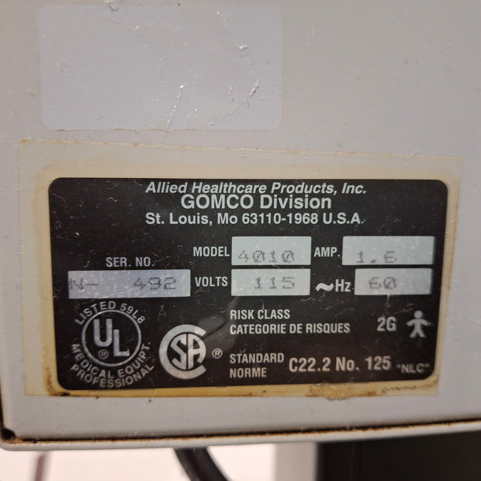 Gomco Gomco 400 Portable Suction Pump Surgical Equipment reLink Medical