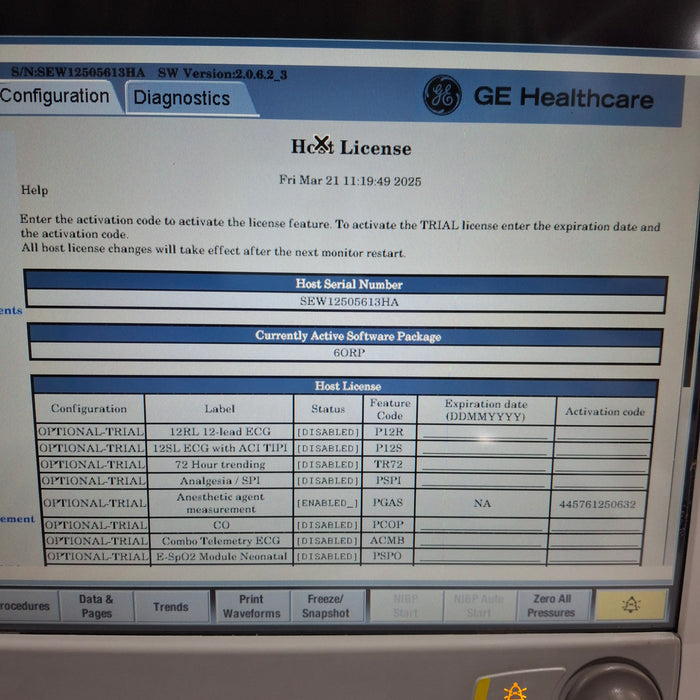 GE Healthcare GE Healthcare Carescape B650 Anesthesia Care Patient Monitor Patient Monitors reLink Medical