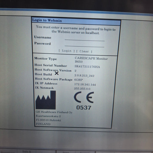 GE Healthcare GE Healthcare Carescape B650 Anesthesia Care Patient Monitor Patient Monitors reLink Medical