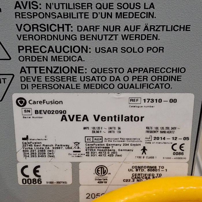 CareFusion Avea Ventilator