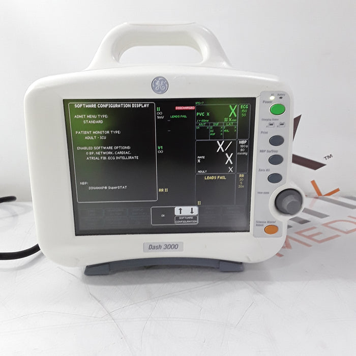 GE Healthcare GE Healthcare Dash 3000 - Masimo SpO2 Patient Monitor Patient Monitors reLink Medical